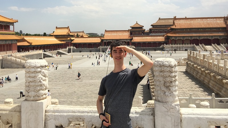 Jeremy Boyle during his trip to Beijing.