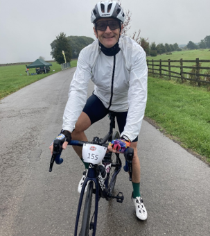 Andy Veale on his bike