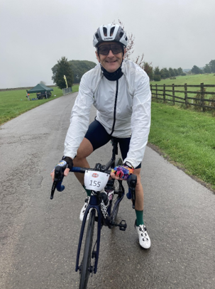 Andy Veale on his bike