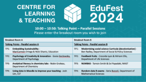 Edufest 2024 Morning Parallel Sessions