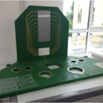 Painted and decorated stand