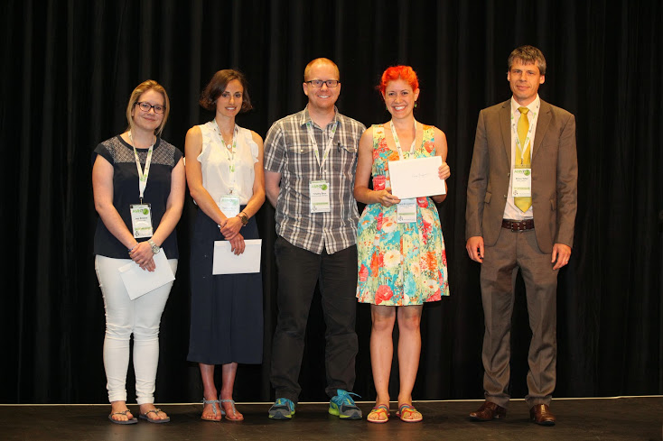 Jess and other prize winners at the conference.