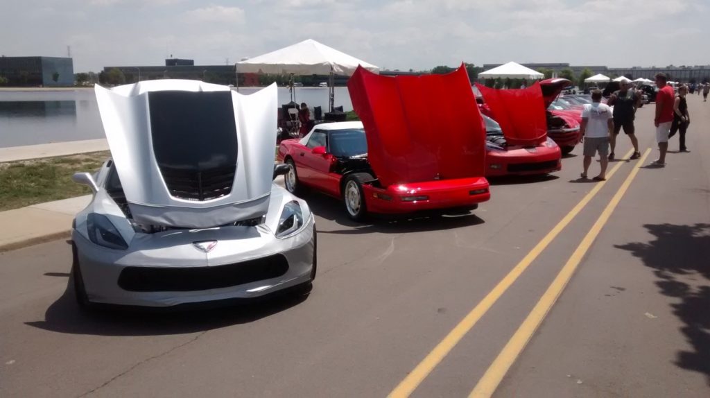 Chevrolet Corvettes new and old on display at the Technical Center