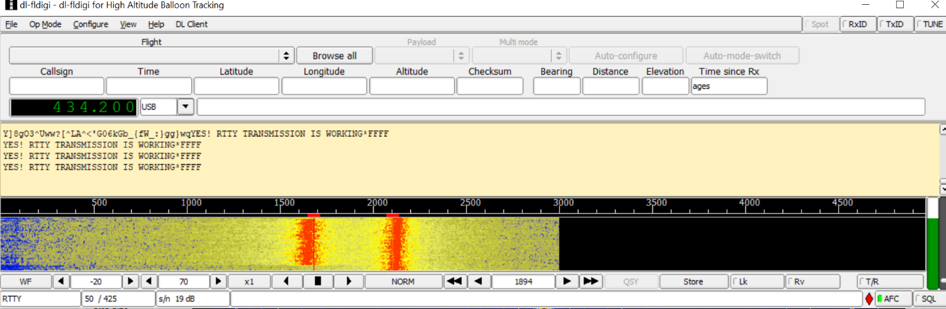 Dl-fldigi decoding the packets of RTTY