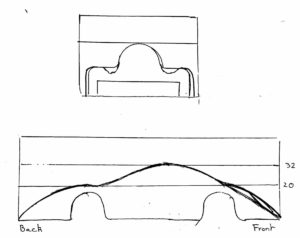 initial sketches showing the car design