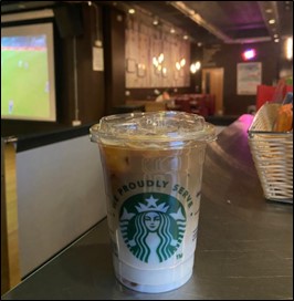 Picture of a Starbucks coffee