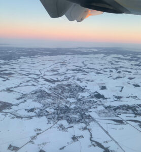 The view of Liminka on my flight home