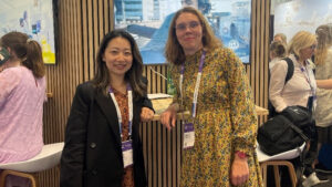 Lilith Ding and Ingeborg Herbertsson standing