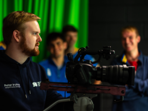 Peter Irvine behind the camera