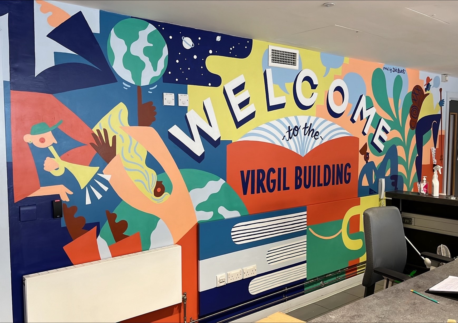 Virgil Building reception area