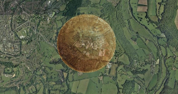 Large asteroid impact