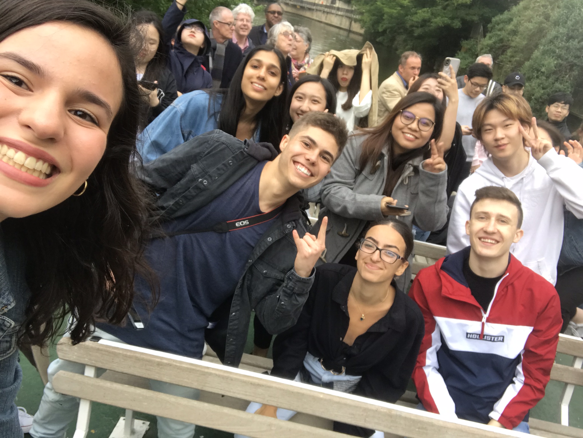 IFY students on Canal boat trip