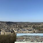 View of the city of Bath, full of sand-stone buildings