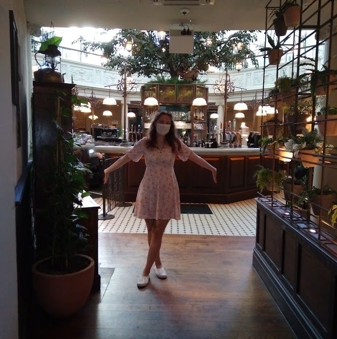 Me in The Botanist Cafe