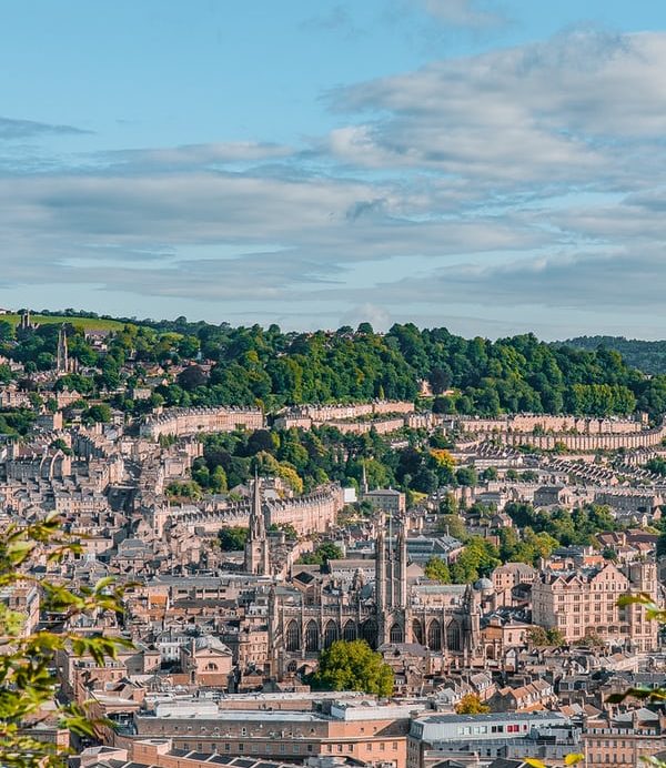 Landscape view of the city of Bath