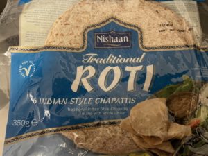 A packet of traditional roti - "Indian Style Chapattis".