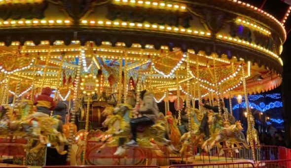 Carousel at the Bath Christmas fair