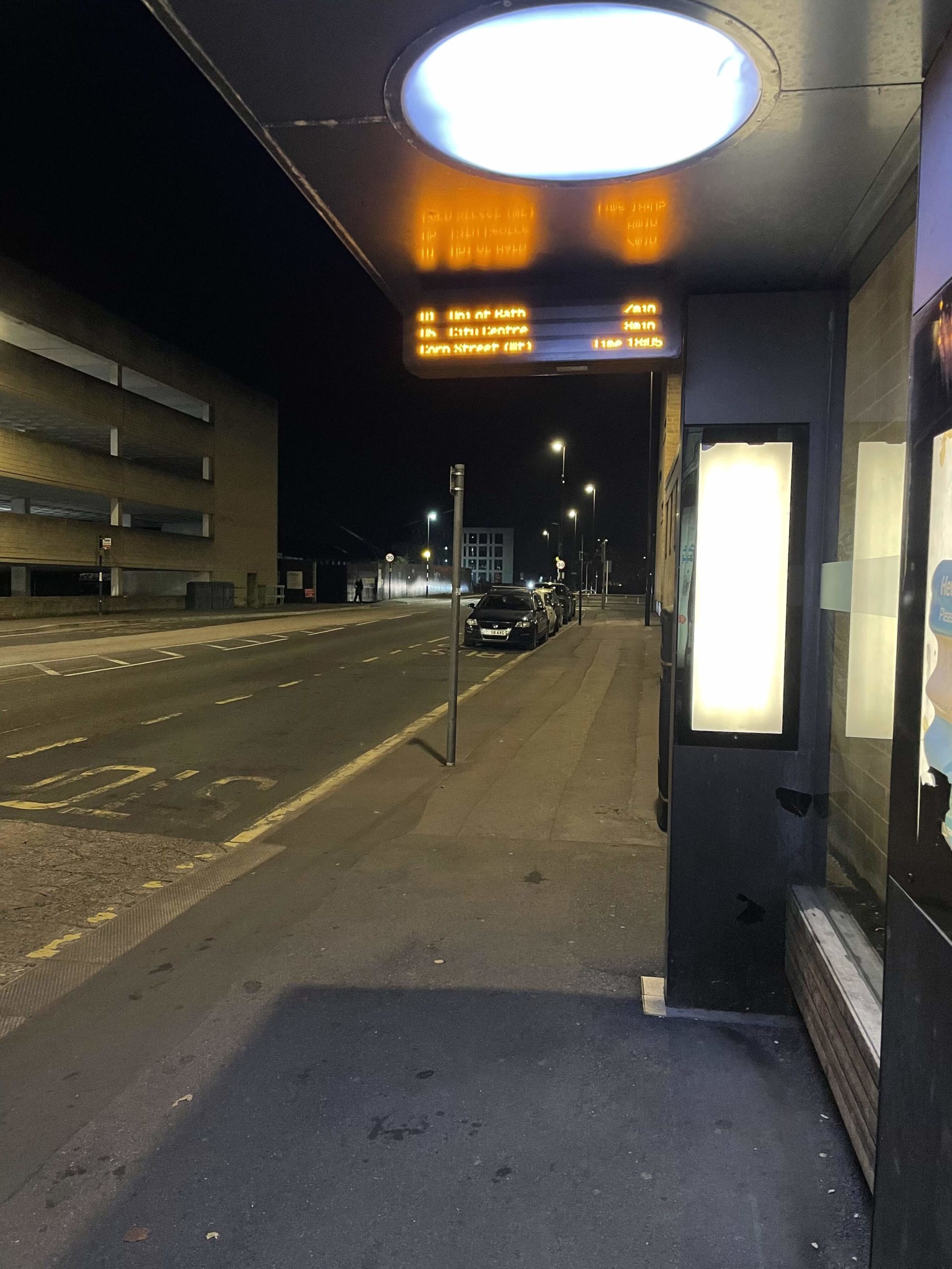 Bus Stop behind Bath College