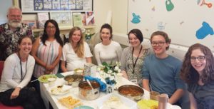 CRAE Team eating Lunch