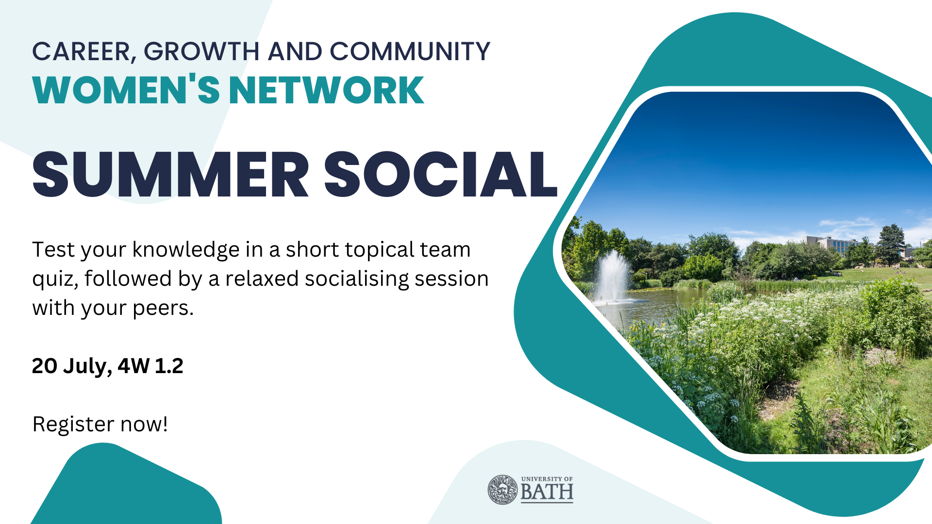 Advertisement for the summer social 2023
